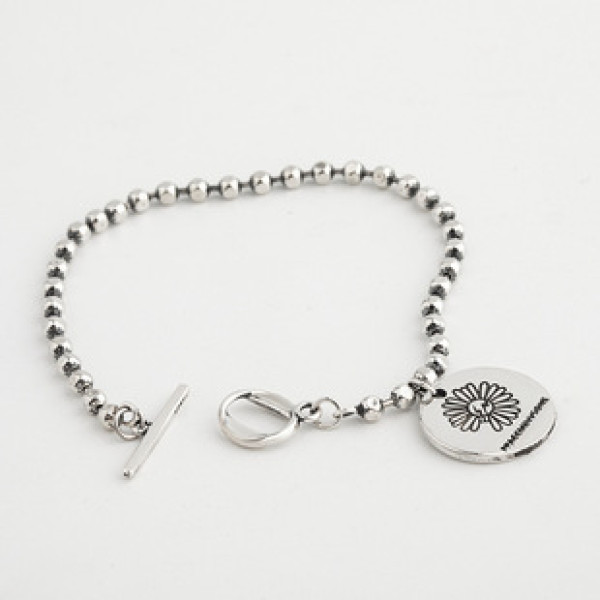 A32909 s925 sterling silver necklace pendant simple trendy silver fashion bracelet