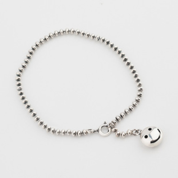 A32913 s925 sterling silver fashionOL vintage bead chic simple bracelet