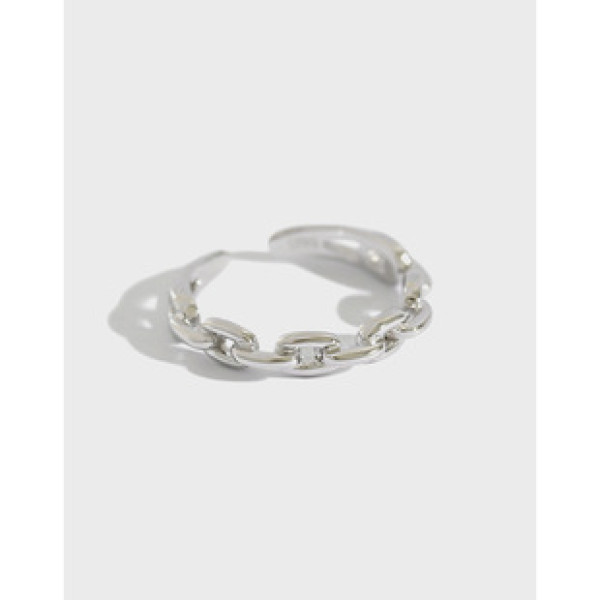 A36595 s925 sterling silver simple chain ring