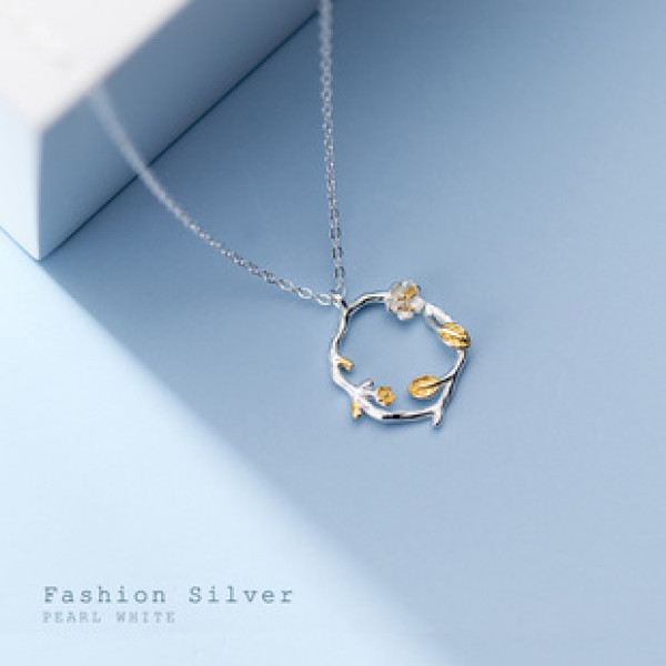 A37228 s925 sterling silver sweet necklace