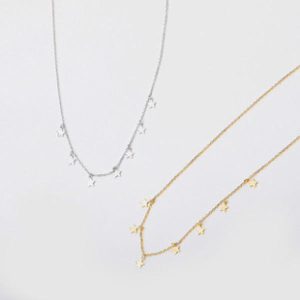 A32856 s925 sterling silver pendant stars chic silver small trendy trendy necklace
