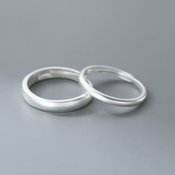 A46318 s925 sterling silver simple vintage matte finish ring