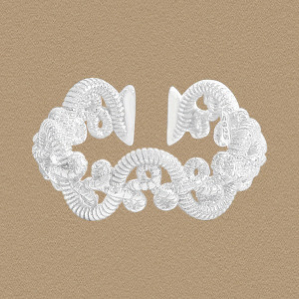 A44642 twist braided sterling silver s925 ring