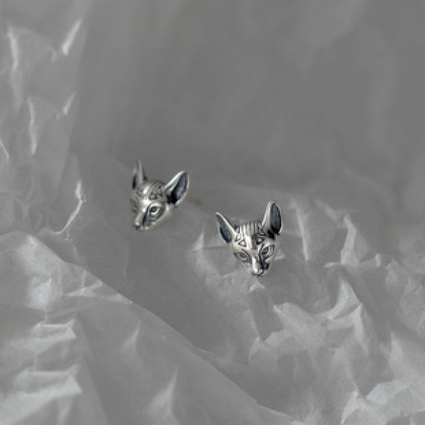 A33925 s925 sterling silver vintage thai silver earrings
