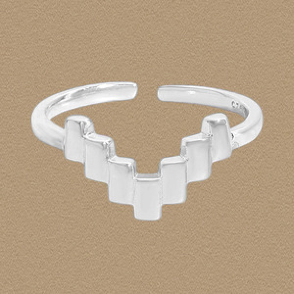 A45906 square sterling silver s925 ring