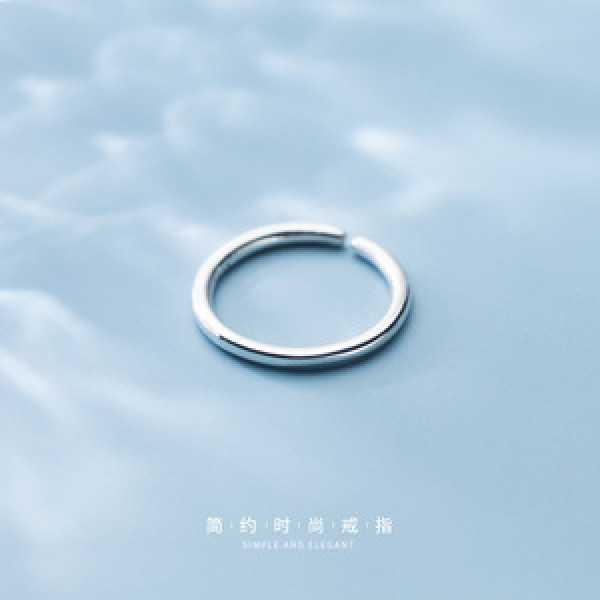 A45379 s925 silver simple fashion unique ring