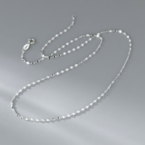A45551 silver sweet dainty simple lip necklace