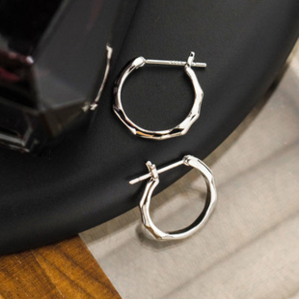 A40021 s925 silver design weave earrings