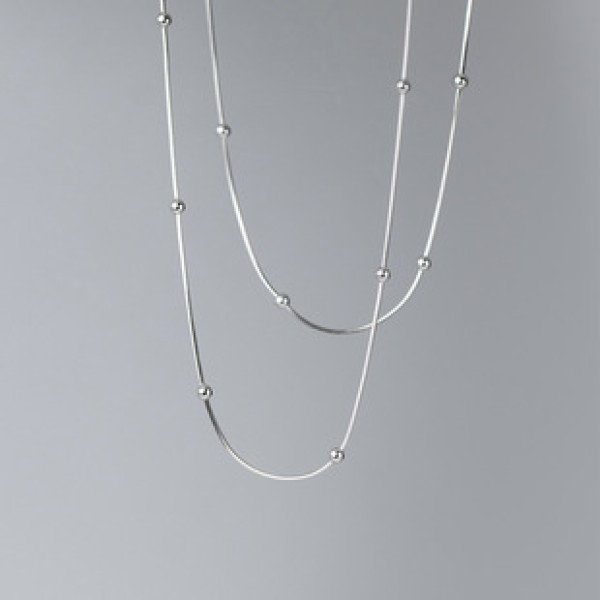 A36730 s925 simple trendy snakechain short necklace