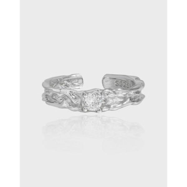 A38640 design quality cubic zirconia s925 sterling silver adjustable ring