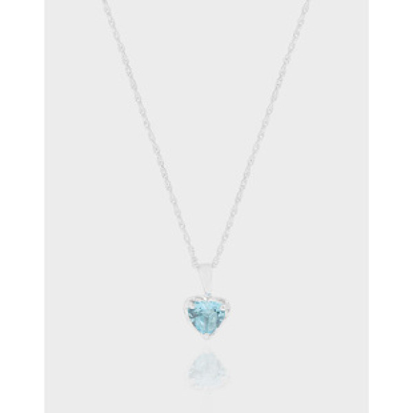 A40068 design blue heart quality sterling silver s925 necklace
