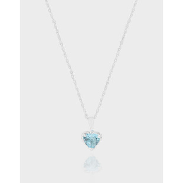 A40068 design blue heart quality sterling silver s925 necklace
