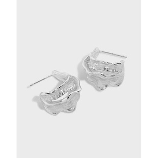 A34926 design minimalist irregular qualitys925 sterling silver earrings