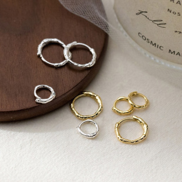 A42949 s925 sterling silver fashion simple design earrings