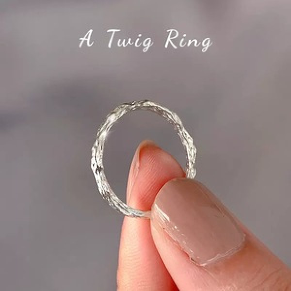 A44928 s925 sterling silver simple ring