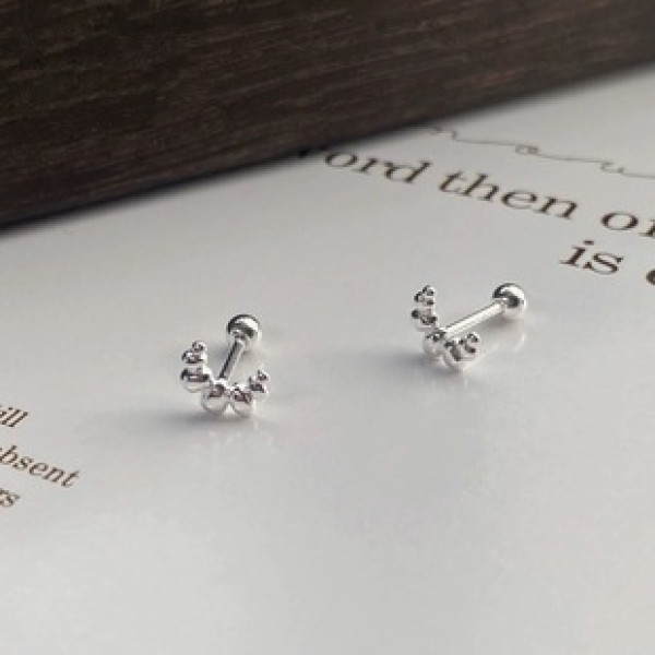 A43111 s925 sterling silver trendy sweet stud design earrings