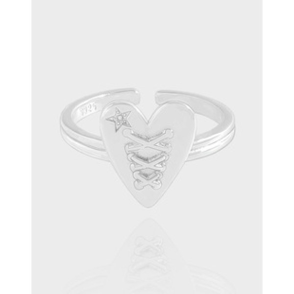 A42429 design heart stars sterling silver s925 ring