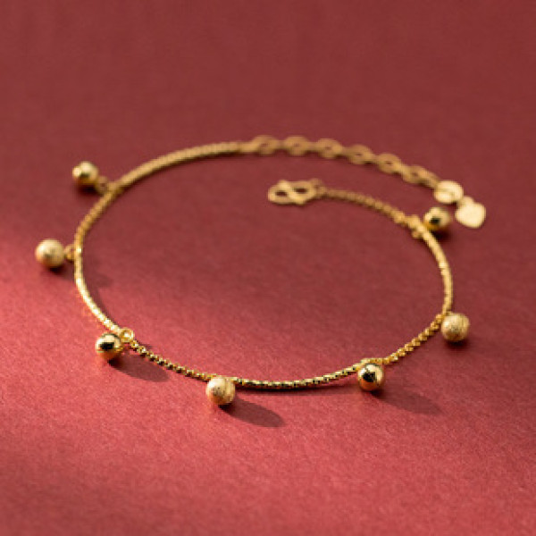 A42945 s925 sterling silver vintage anklet design
