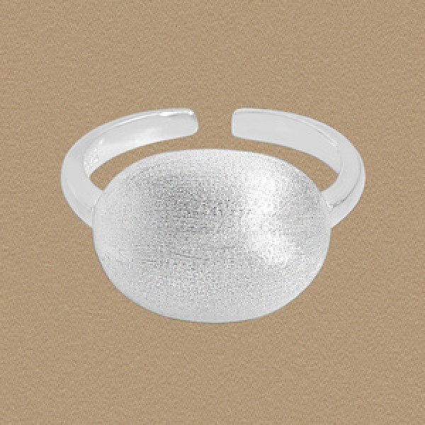 A45663 matte finish adjustable sterling silver s925 ring