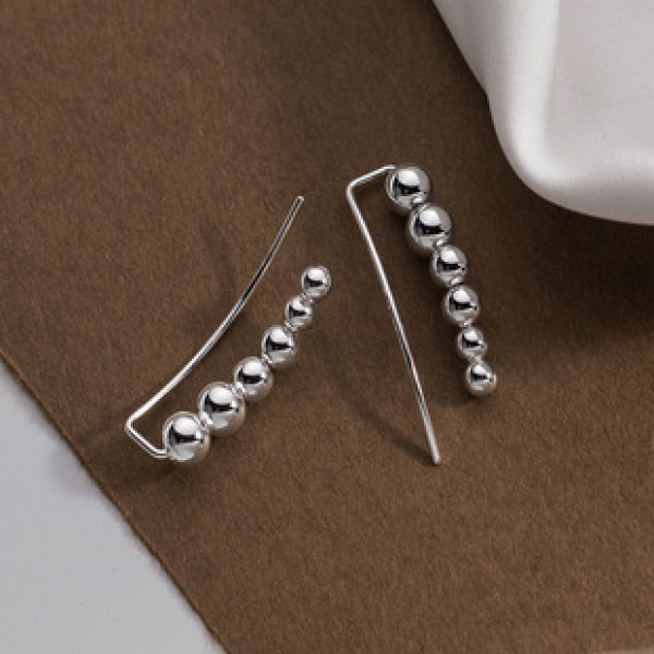 A39986 s925 sterling silver simple big design elegant earrings