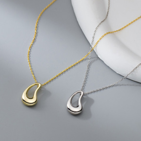 A41363 s925 sterling silver design hollowed simple elegant necklace