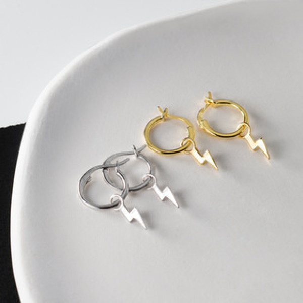 A42711 s925 silver trendy design elegant earrings