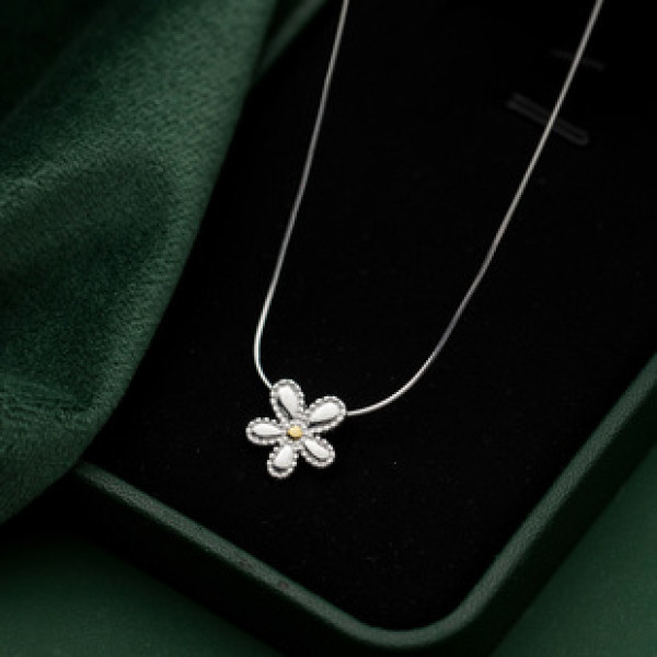 A37839 s925 sterling silver trendy elegant necklace