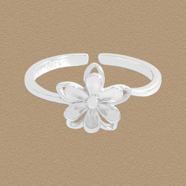 A45494 double layered flower adjustable sterling silver s925 ring