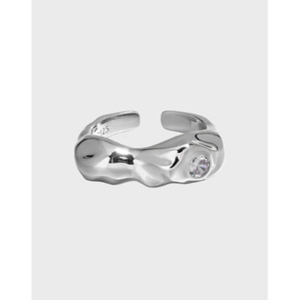 A38665 design cubic zirconia s925 sterling silver adjustable ring