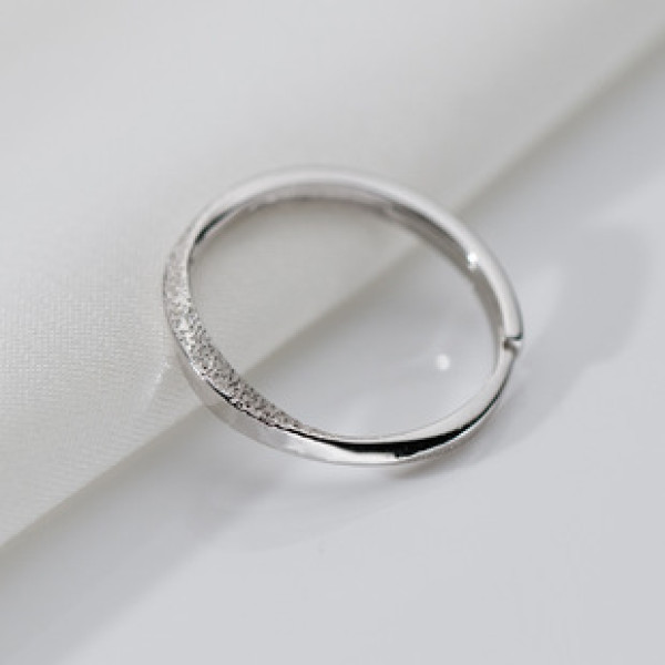 A41436 s925 sterling silver bar ring