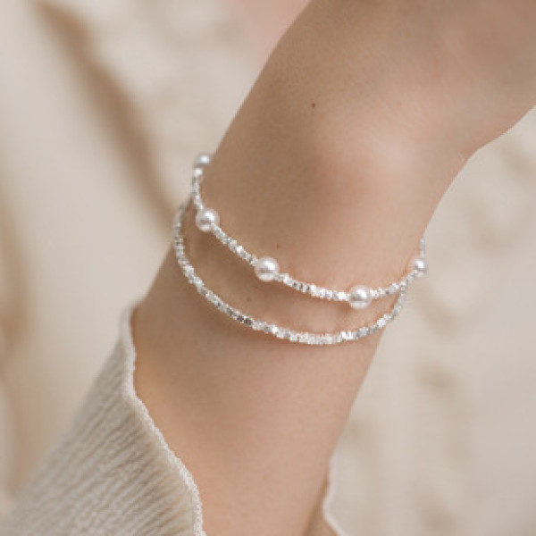 A39745 s925 sterling silver simple charm hot bracelet