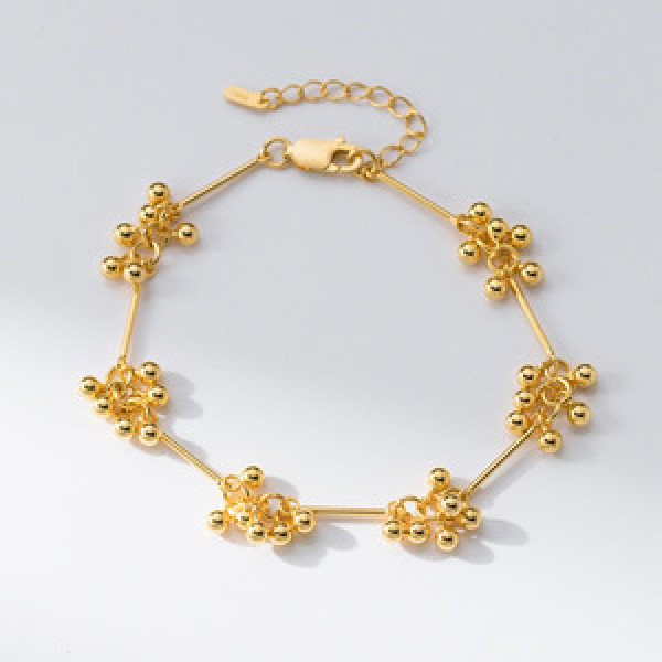 A45450 s925 silver trendy sweet dainty charm bracelet