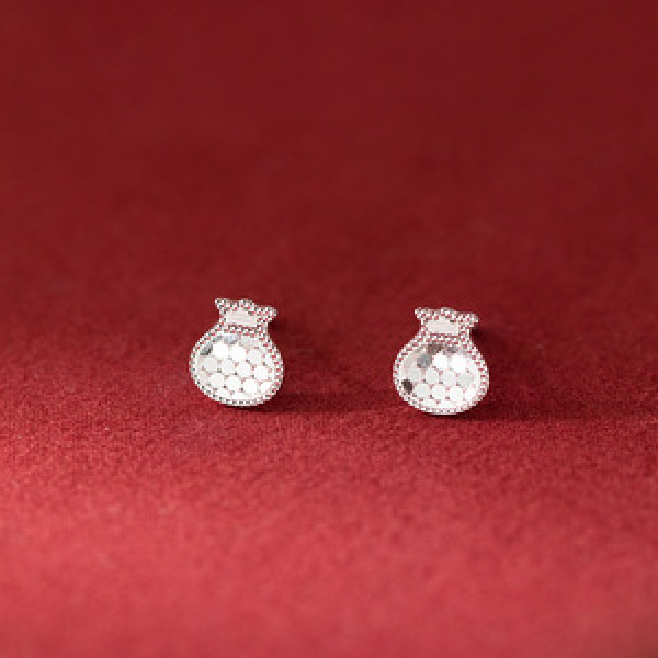 A45561 s925 sterling silver trendy sweet dainty stud earrings