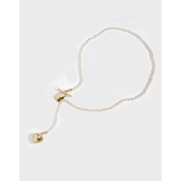 A33082 design unique heart pearl necklace