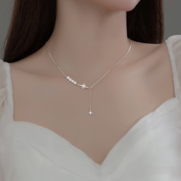 A34590 s925 sterling silver sweet necklace