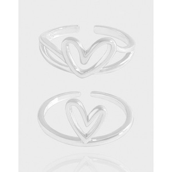 A42635 design hollowed heart sterling silver s925 ring