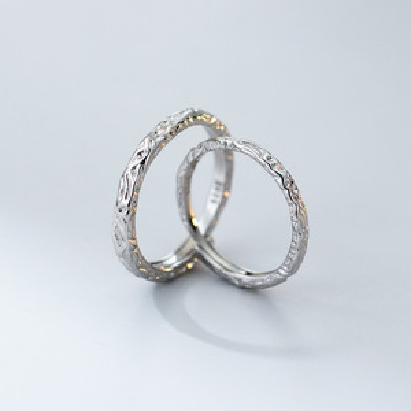 A43535 s925 sterling silver trendy sweet simple ring
