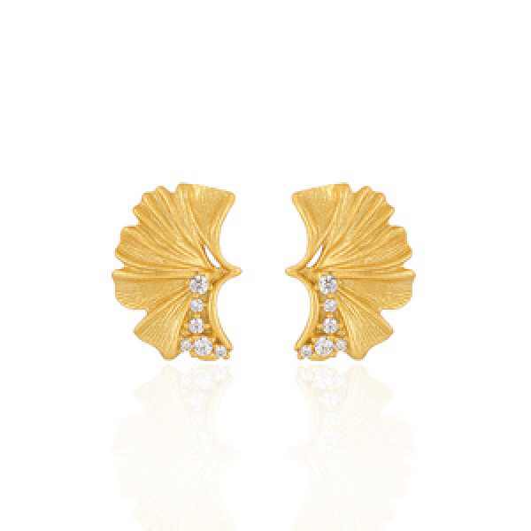 A43583 rhinestone stud s925 sterling silver elegant earrings
