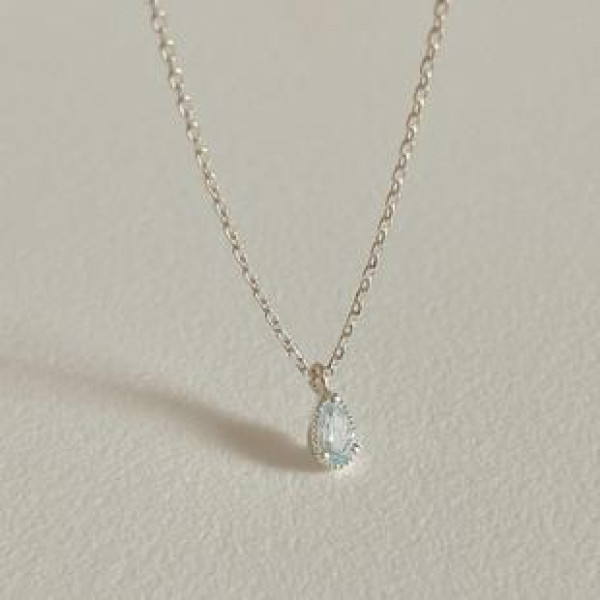 A36796 925 sterling silver cubiczirconia necklace