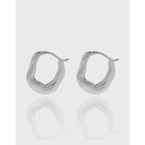 A36045 design minimalist irregularU qualitys925 sterling silver earrings
