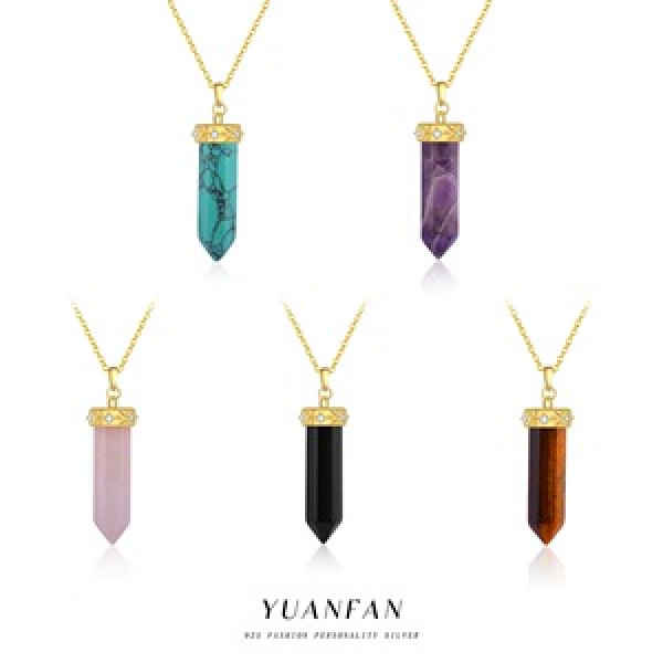 A45848 crystal pendant moon necklace