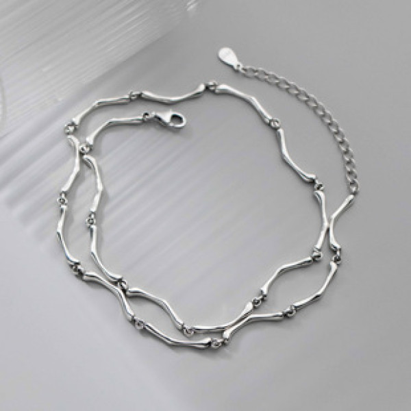 A38249 s925 sterling silver thai vintage design elegant unique necklace