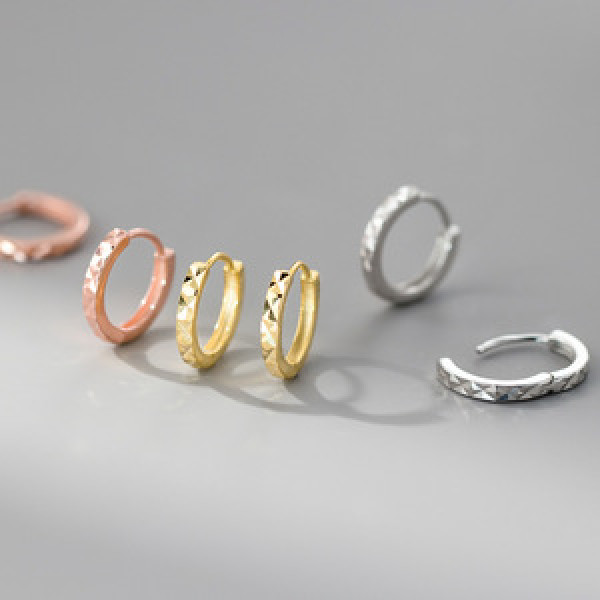 A45568 s925 sterling silver trendy sweet dainty simple earrings