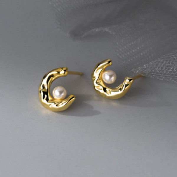 A38164 s925 sterling silver stud grade elegant earrings