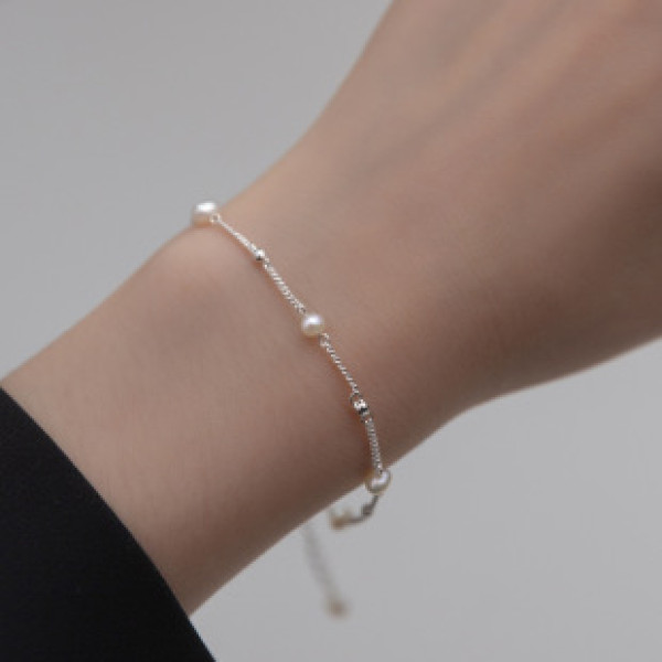 A37164 s925 sterling silver charm bracelet