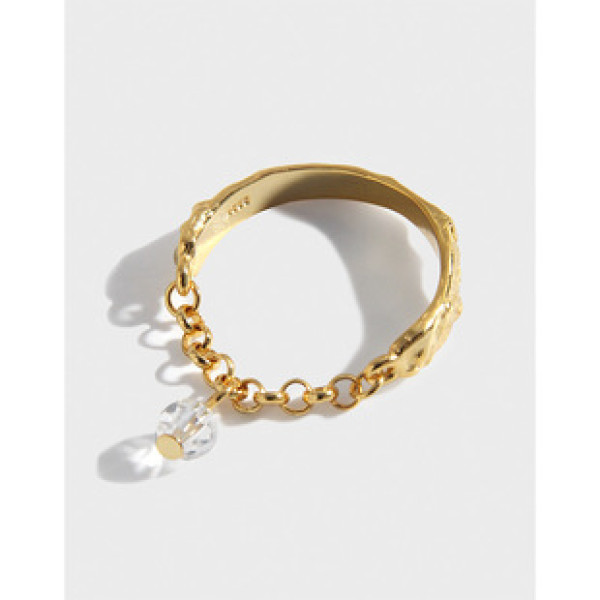 A34467 wrinkled chain bead quality ring