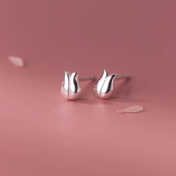 A38149 s925 sterling silver gold stud trendy earrings