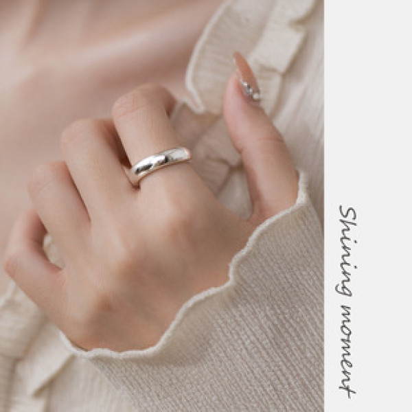A39806 s925 sterling silver grade adjustable ring