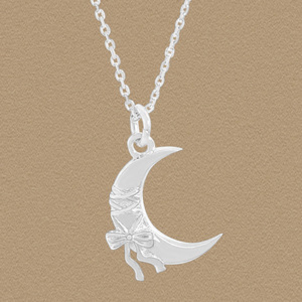A45216 fashion butterfly moon sterling silver s925 necklace