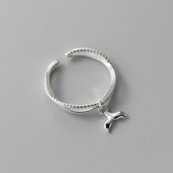 A43808 s925 sterling silver trendy unique sweet ring